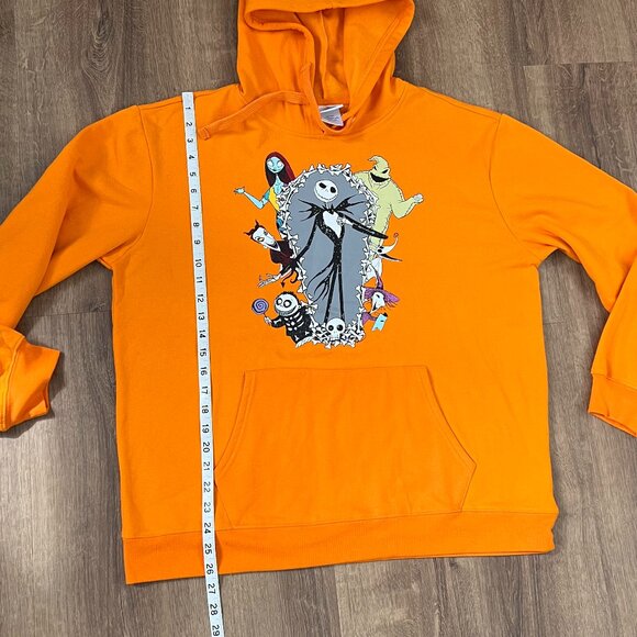 Disney Nightmare Before Christmas Jack Skellington Orange Hoodie Sz XXL - Picture 5 of 7